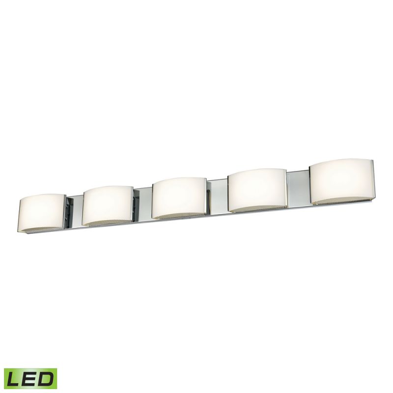 ELK Lighting - Pandora LED 5 Light LED Vanity In Chrome And Opal Glass - BVL915-10-15