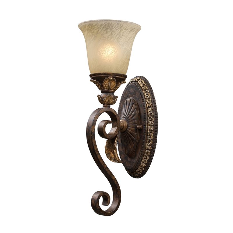 ELK Lighting - Regency 1 Light Vanity In Burnt Bronze And Gold Leaf - 2150/1