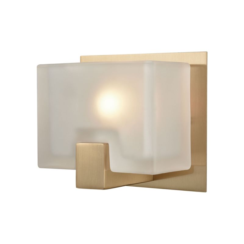 ELK Lighting - Ridgecrest 1 Light Vanity In Satin Brass With Frosted Cast Glass - 11970/1