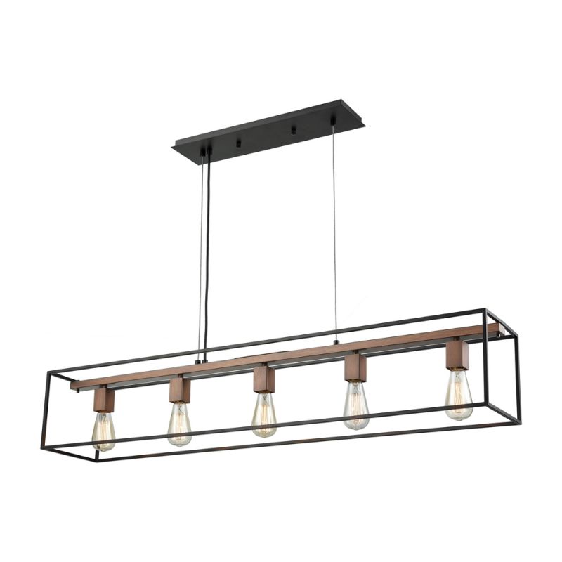 ELK Lighting - Rigby 5 Light Chandelier In Oil Rubbed Bronze And Tarnished Brass - 14463/5