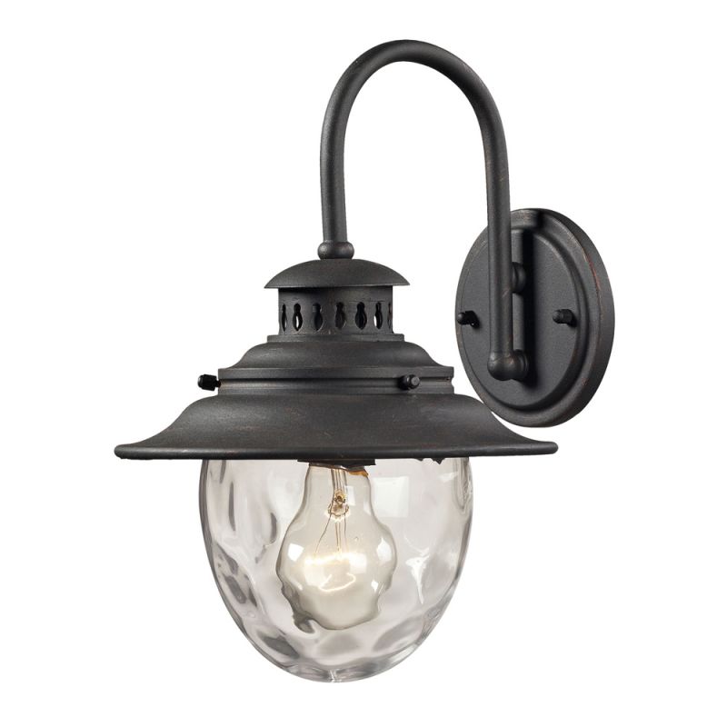 ELK Lighting - Searsport 1 light Outdoor Sconce In Weathered Charcoal - 45040/1
