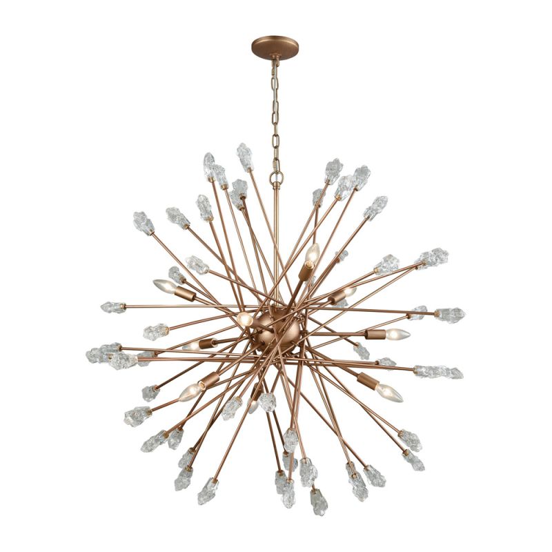 ELK Lighting - Serendipity 9 Light Chandelier In Matte Gold With Clear Bubble Glass - 11114/9