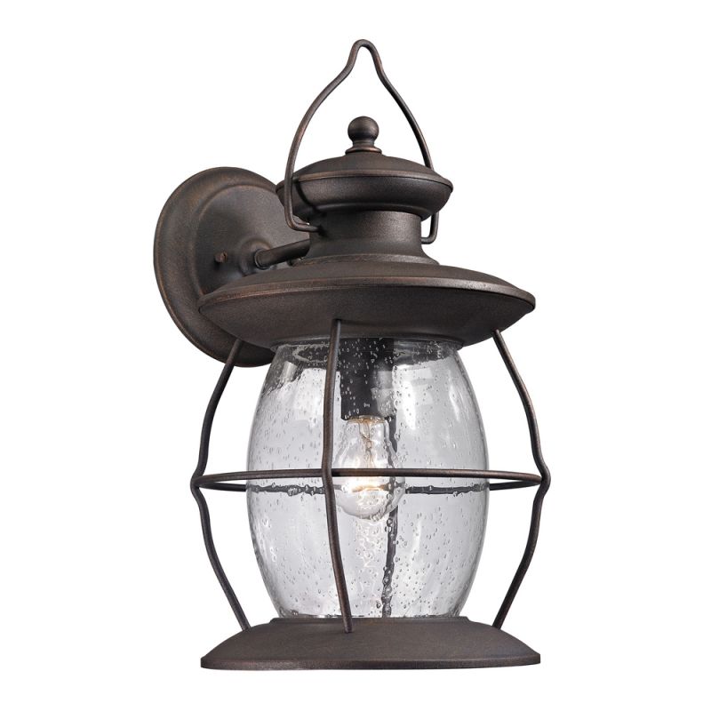ELK Lighting - Village Lantern 1 Light Outdoor Sconce In Weathered Charcoal - 47044/1
