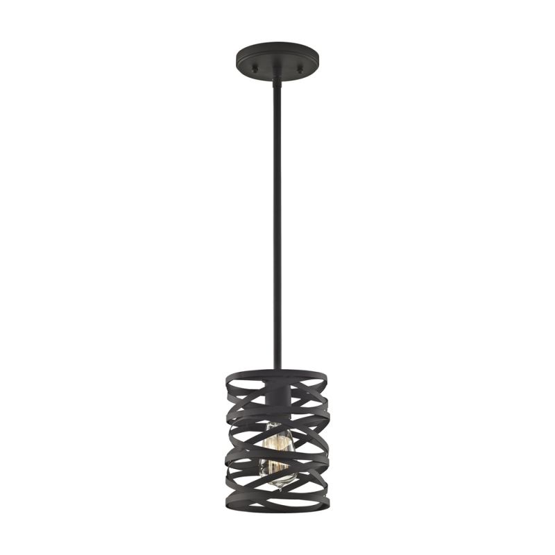 ELK Lighting - Vorticy 1 Light Pendant In Oil Rubbed Bronze - 81184/1