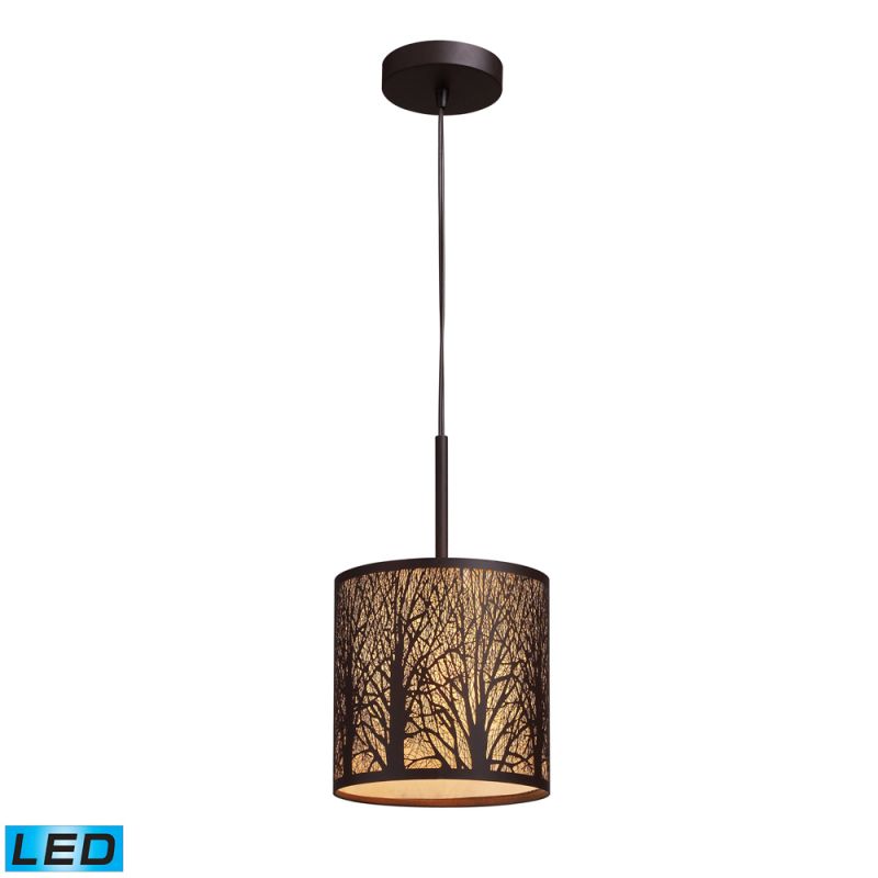 ELK Lighting - Woodland Sunrise 1 Light LED Pendant In Aged Bronze - 31073/1-LED