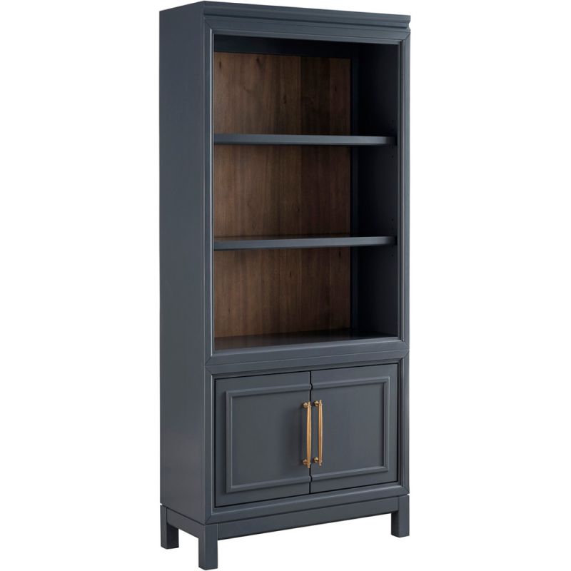 Emery Park - Alexander Door Bookcase in Midnight Finish - I3014-332