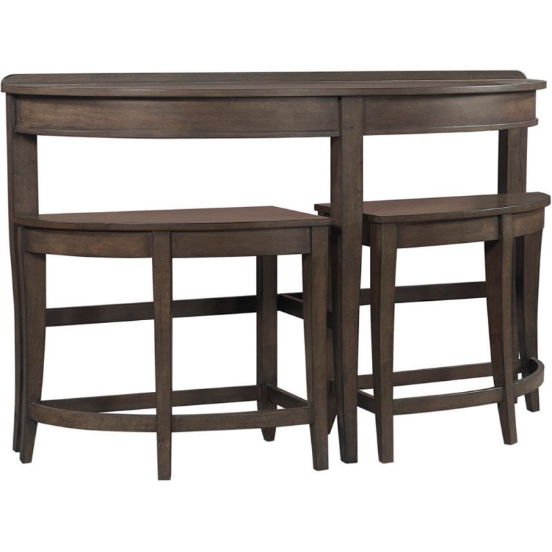 Emery Park - Blakely Sofa Table w/ Stools in Sable Brown Finish - I540-9150