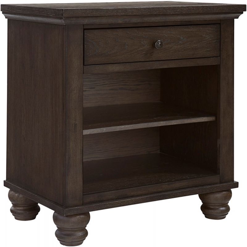 Emery Park - Cambridge 1 Drawer Nightstand in Cracked Pepper Finish - ICB-451-PPR-1