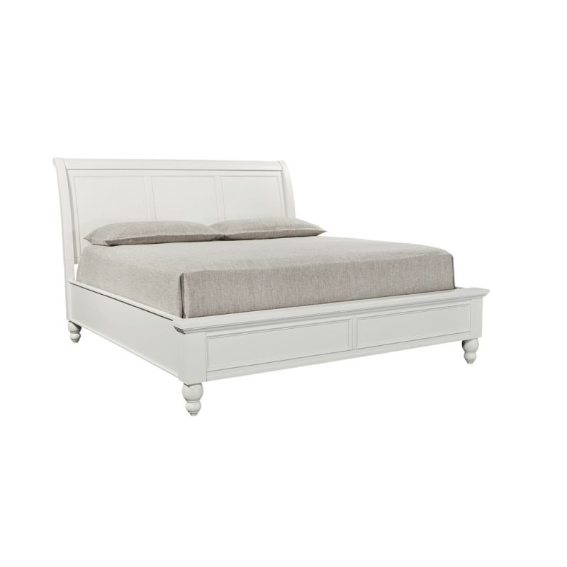 Emery Park - Cambridge Cal King Sleigh Bed in White Finish