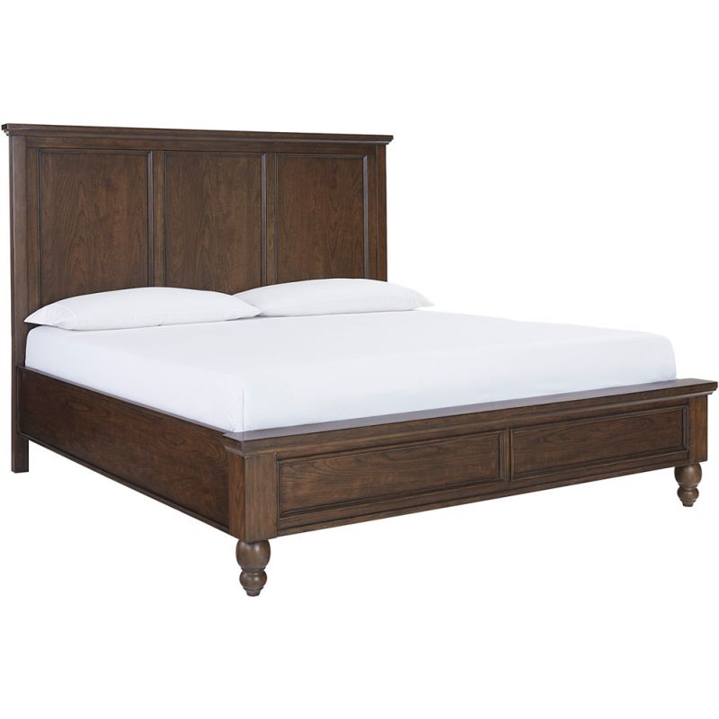 Emery Park - Cambridge King Non Storage Panel Bed in Classic Cherry Finish