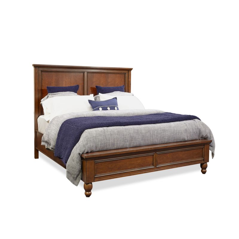 Emery Park - Cambridge King Panel Bed in Brown Cherry Finish