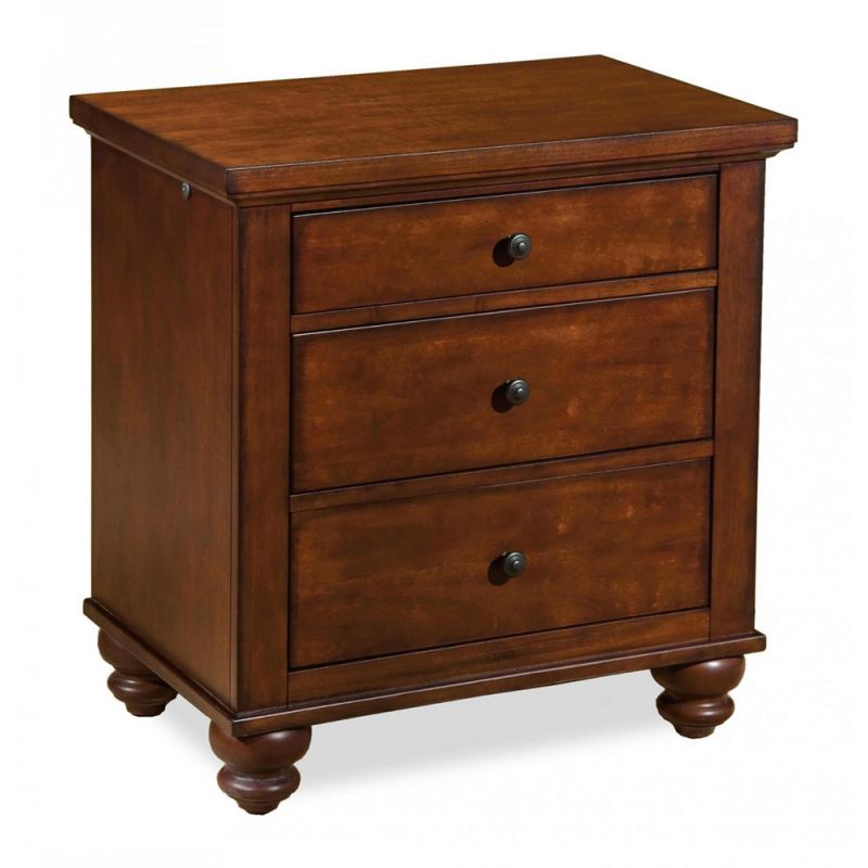 Emery Park - Cambridge Liv360 Nightstand in Brown Cherry Finish - ICB-450-BCH-4