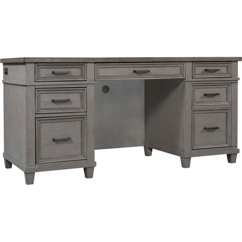 Emery Park - Caraway Credenza Desk in Aged Slate Finish - I248-316-SLT-1