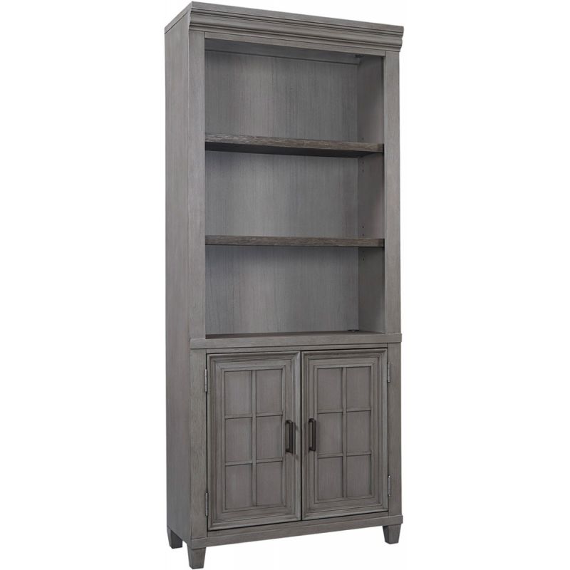 Emery Park - Caraway Door Bookcase in Aged Slate Finish - I248-332-SLT-1