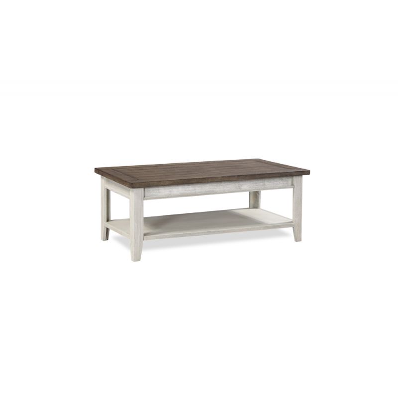 Emery Park - Eastport Cocktail Table in Drifted White Finish - WME910-DWT