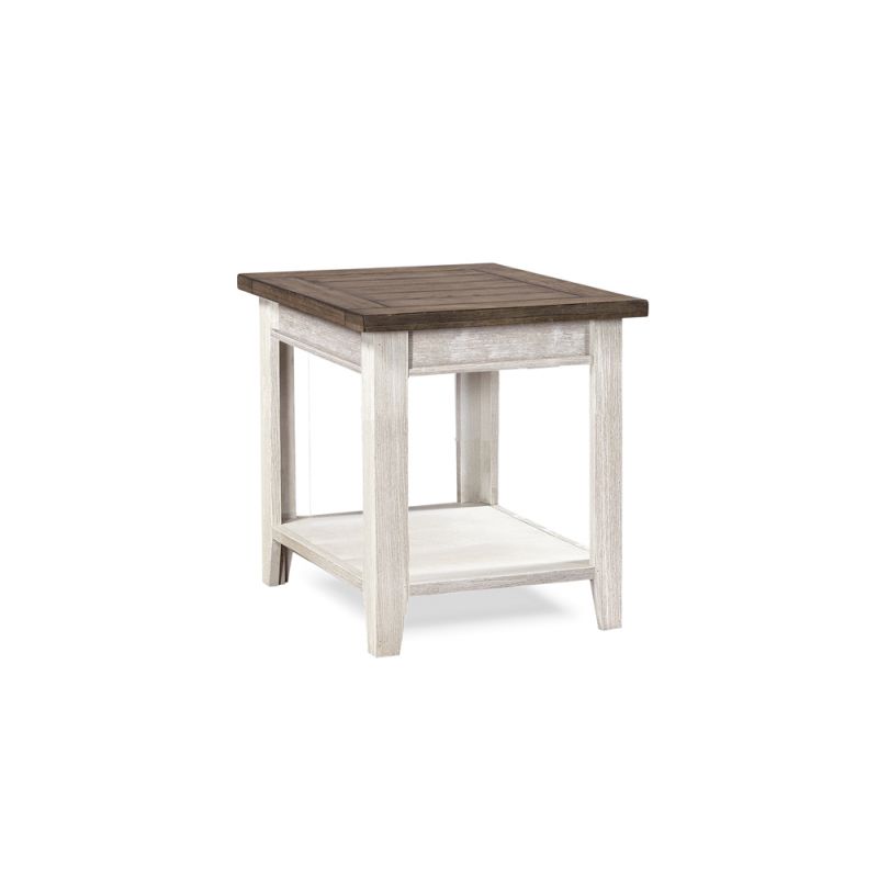 Emery Park - Eastport End Table in Drifted White Finish - WME914-DWT