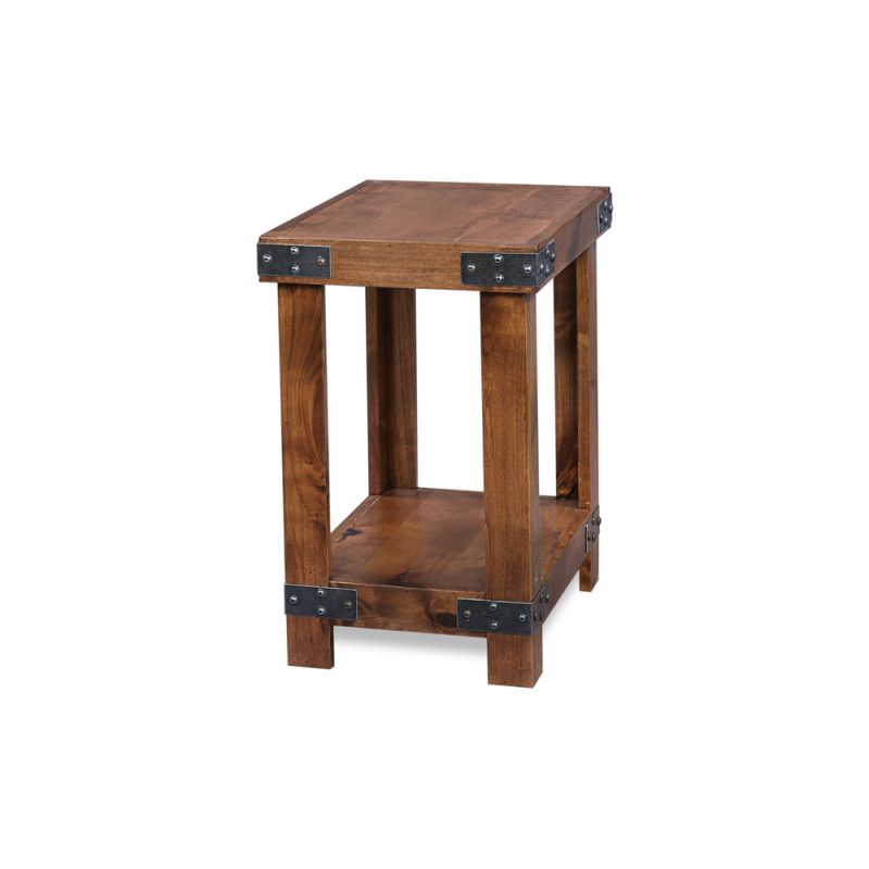 Emery Park - Industrial Chairside Table in Fruitwood Finish - DN913-FRT