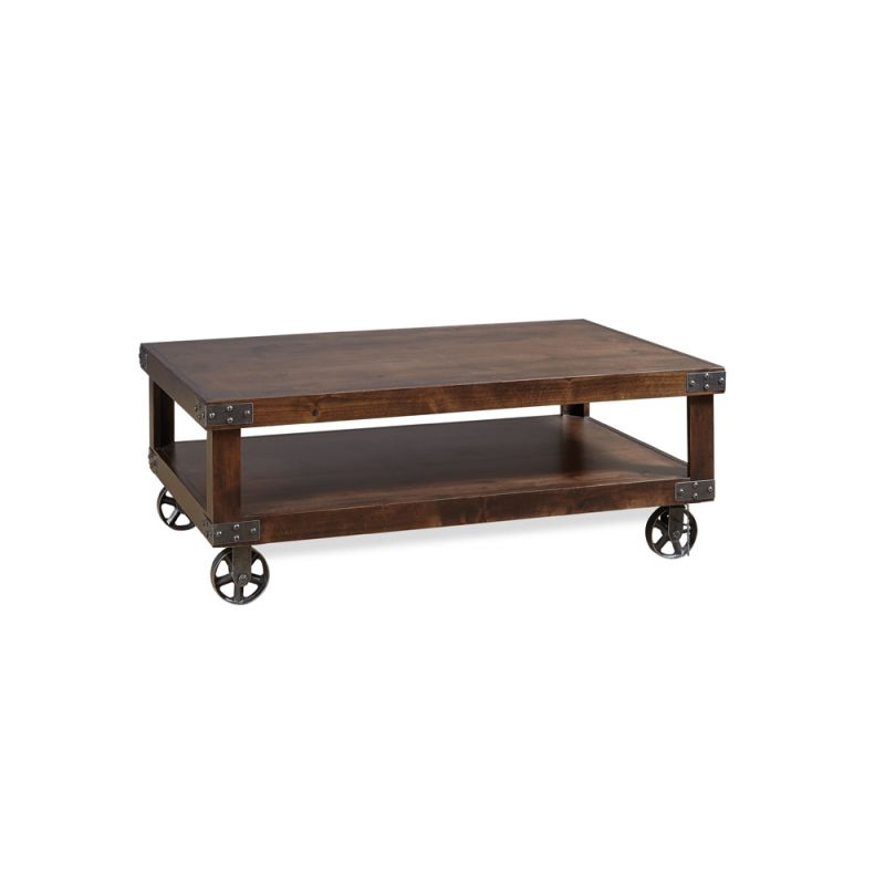 Emery Park - Industrial Cocktail Table in Tobacco Finish - DN910-TOB