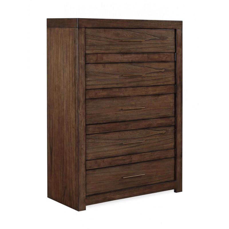 Emery Park - Modern Loft 5 Drawer Chest in Brownstone Finish - IML-456-BRN-1