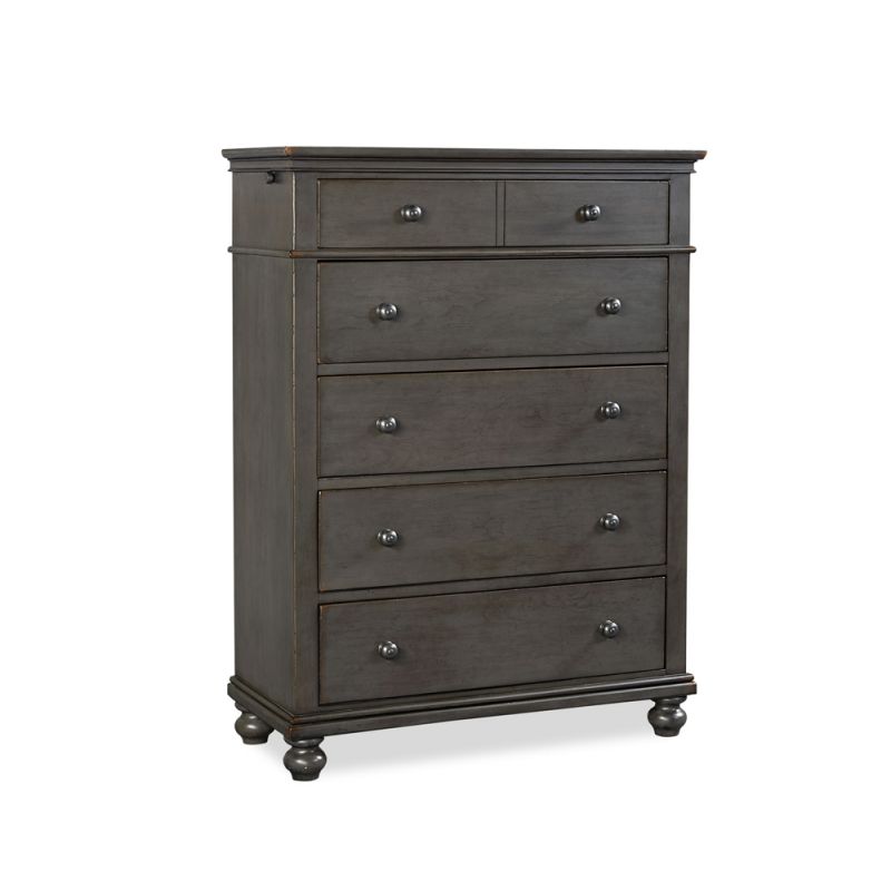 Emery Park - Oxford 5 Drawer Chest in Peppercorn Finish - I07-456-PEP