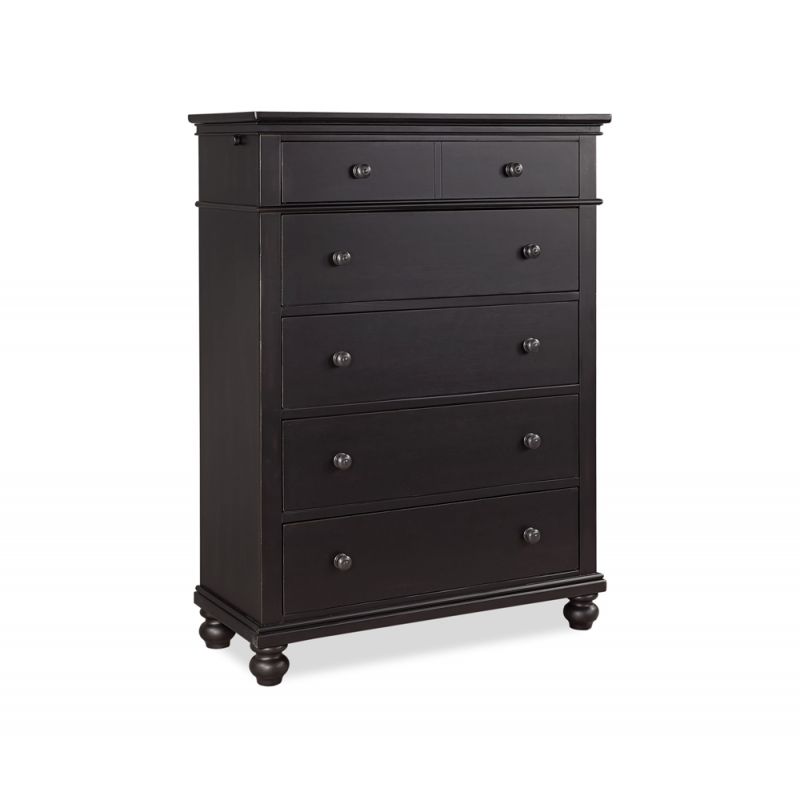 Emery Park - Oxford 5 Drawer Chest in Rubbed Black Finish - I07-456-BLK