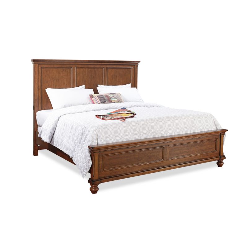 Emery Park - Oxford Cal King Panel Bed in Whiskey Brown Finish