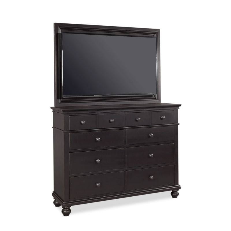 Emery Park  -  Oxford Chesser with TV Frame in Rubbed Black Finish