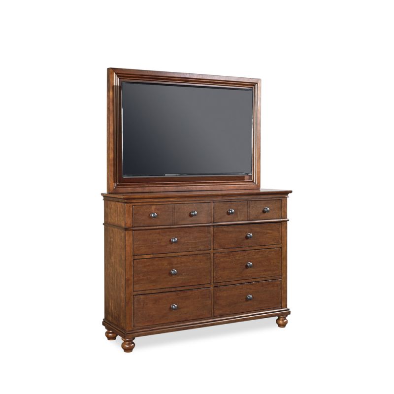 Emery Park  -  Oxford Chesser with TV Frame in Whiskey Brown Finish