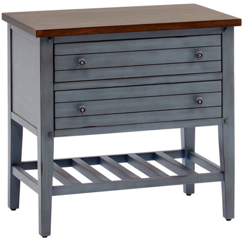 Emery Park - Pinebrook 2 Drawer Nightstand in Denim Finish - I629-450-DEN-1