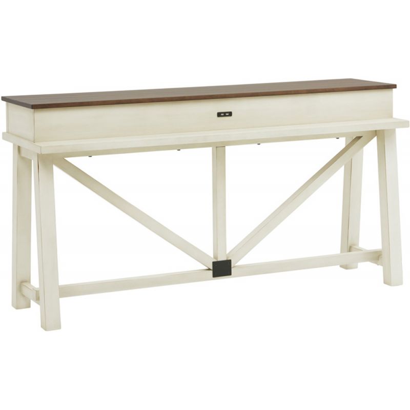 Emery Park - Pinebrook Console Bar Table in Prairie White Finish - I629-9151-PRW