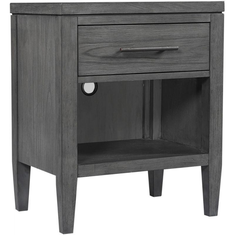 Emery Park - Preston 1 Drawer Nightstand in Urbane Grey Finish - I597-451-1