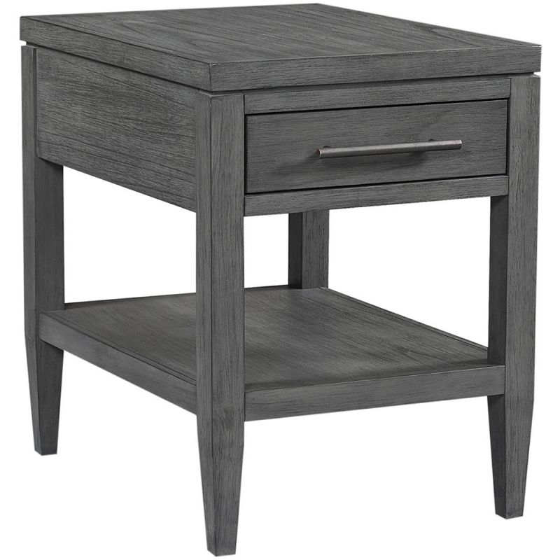 Emery Park - Preston Chairside Table in Urbane Grey Finish - I597-9130