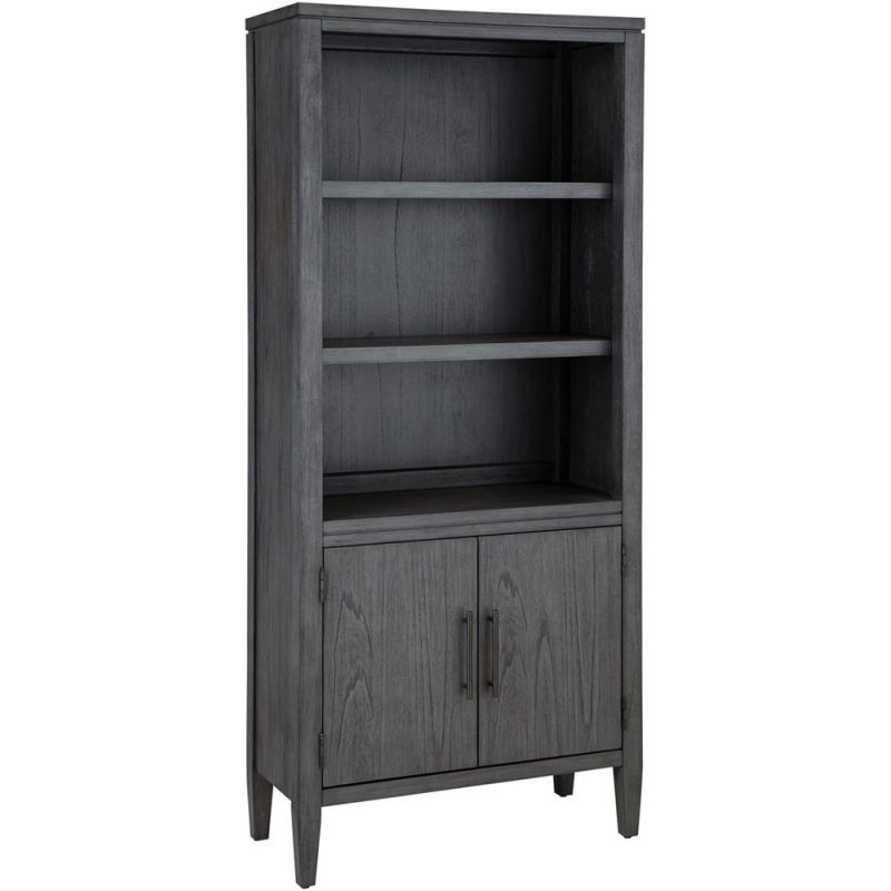 Emery Park - Preston Door Bookcase in Urbane Grey Finish - I597-332