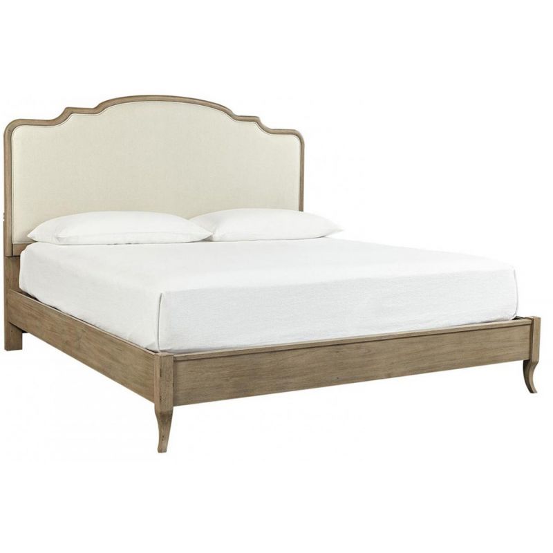 Emery Park - Provence Cal King Non Storage Upholstered Bed in Patine Finish