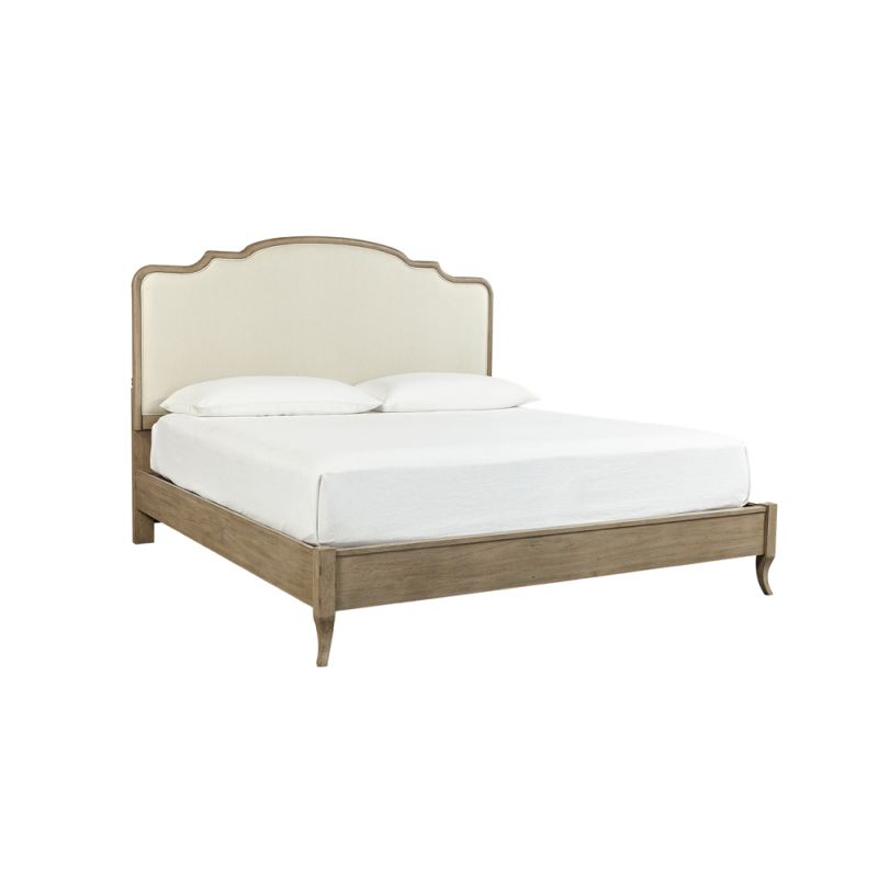Emery Park  -  Provence Queen Upholstered Bed in Patine Finish
