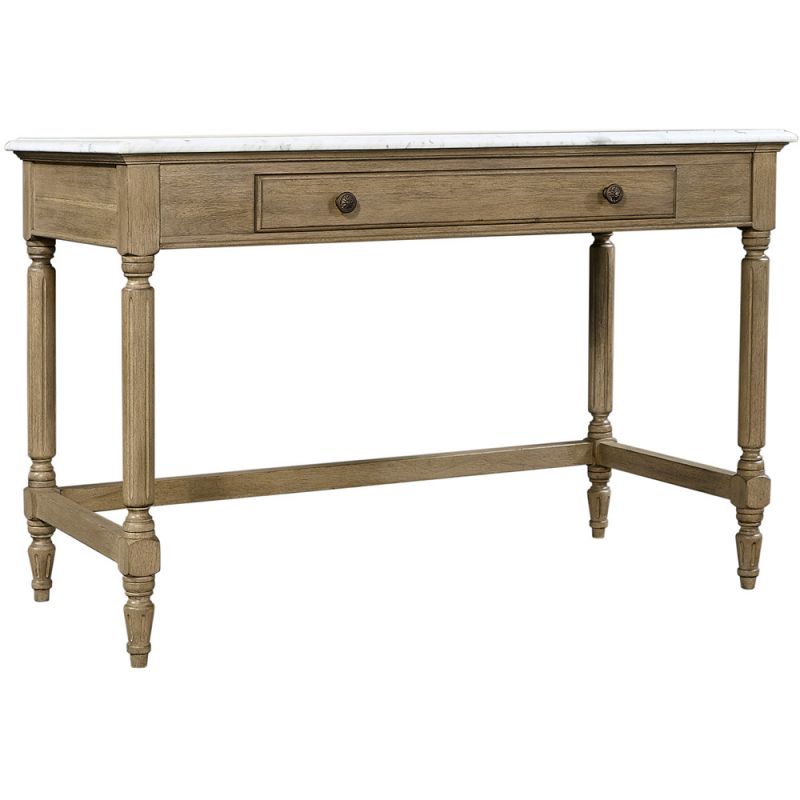 Emery Park - Provence Writing Desk w/ Marble Top in Patine Finish - I222-348WD