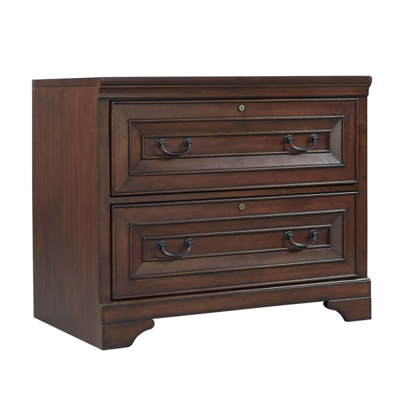 Emery Park - Richmond Lateral File Cabinet in Brown Burgundy Finish - I40-331