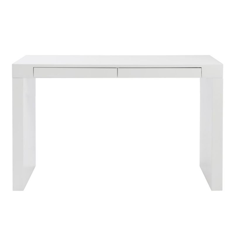 Euro Style - Donald Desk in White with Two Drawers - 90308WHT