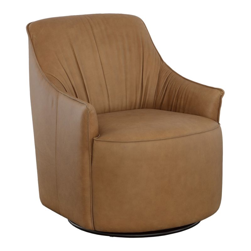 Fairfield Chair Company - The Leather Reserve Gisele Swivel Chair - F015-31_PROMO CODE 10LD24