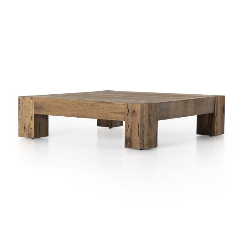 Four Hands - Abaso Coffee Table - Rustic Wormwood Oak - 232775-001
