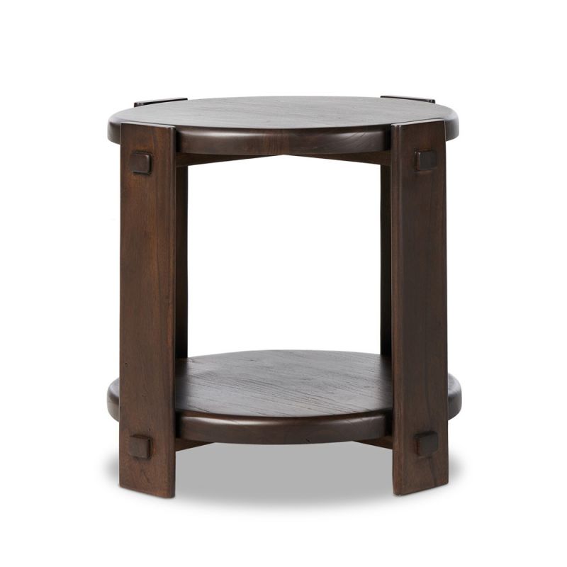 Four Hands - Aiden - Two Tier End Table - Matte Brown Neem - 236463-002