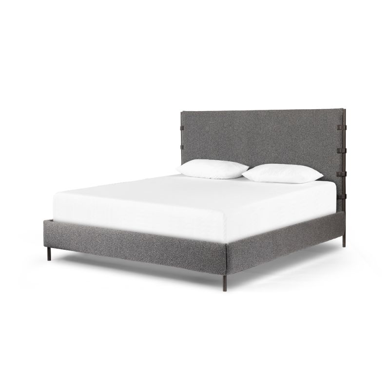 Four Hands - Anderson Bed - Knoll Charcoal - Queen - 225707-004