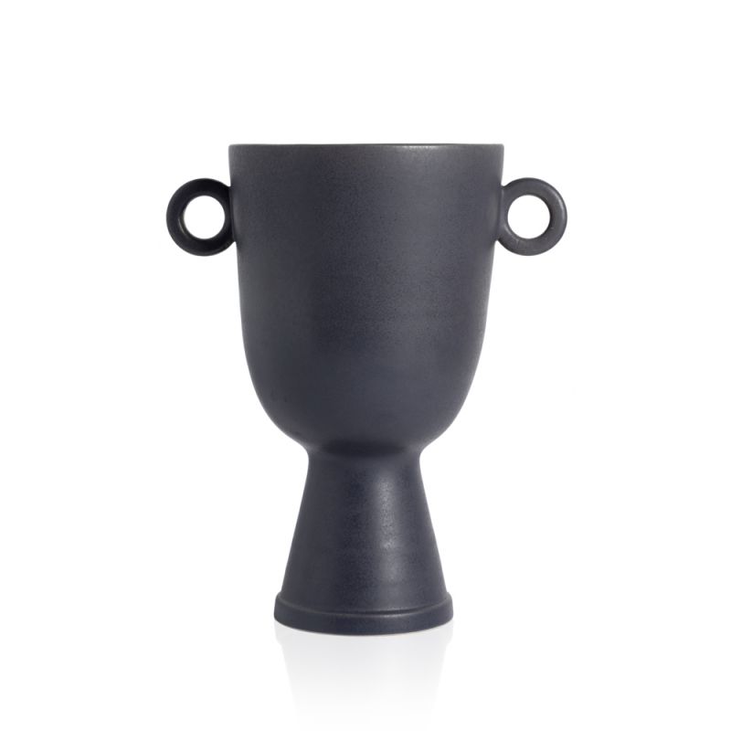 Four Hands - Anillo Wide Vase - Matte Black - 231773-001