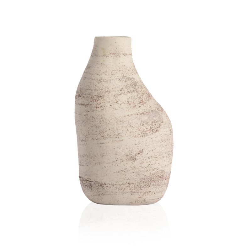 Four Hands - Arid Small Vase - Distressed Cream - 232029-001