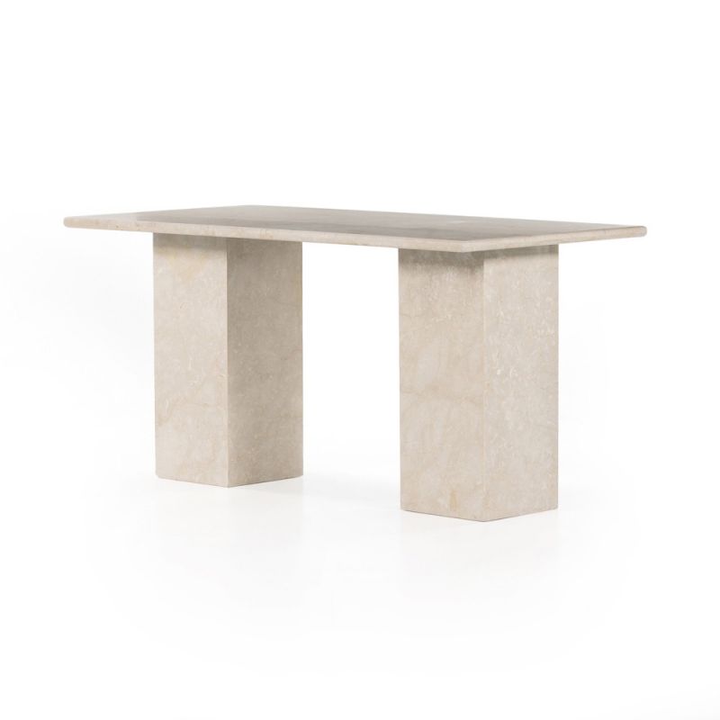 Four Hands - Arum Desk - Cream Marble - 228598-001