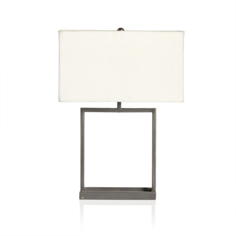 Four Hands - Asher - Abe Table Lamp - White Silk - 101140-003