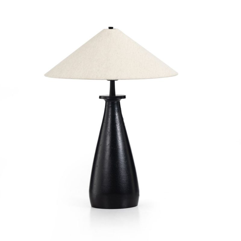 Four Hands - Asher - Innes Tapered Shade Table Lamp - Mtte Black - 231078-003
