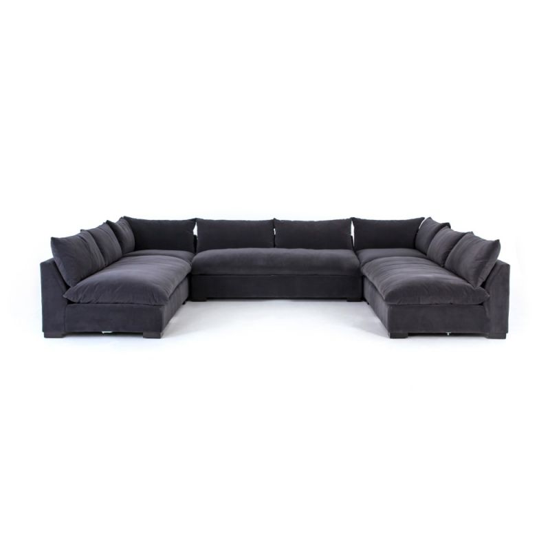 Four Hands - Grant 5 Piece Sectional - Henry Charcoal - UATR-010-152-S2