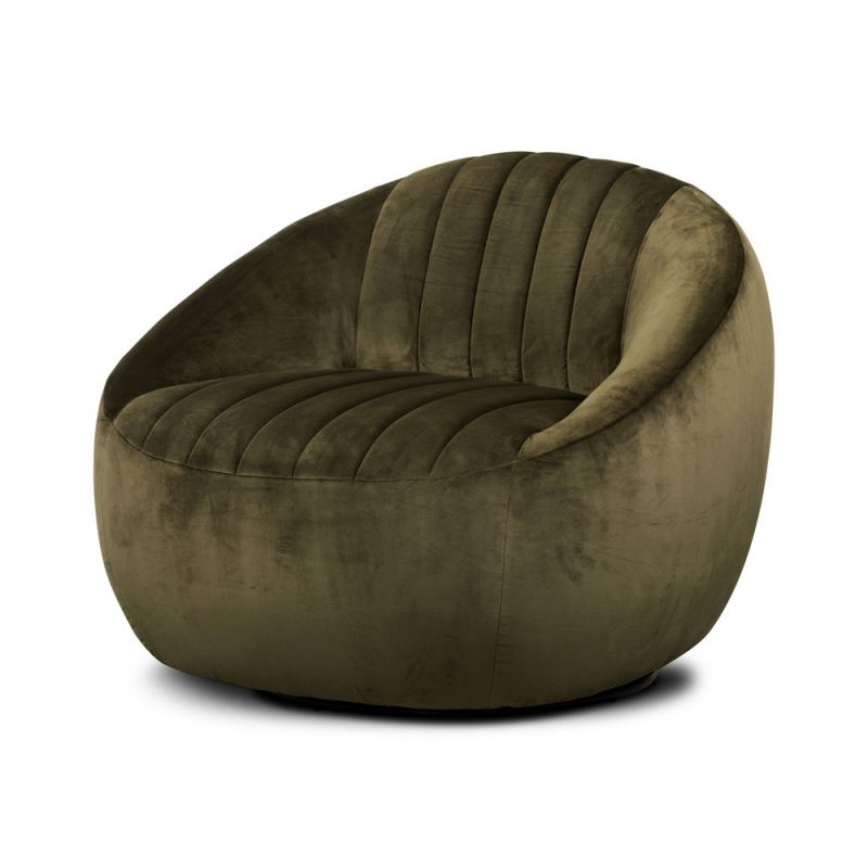 Four Hands - Audie Swivel Chair - Surrey Olive - 226408-007