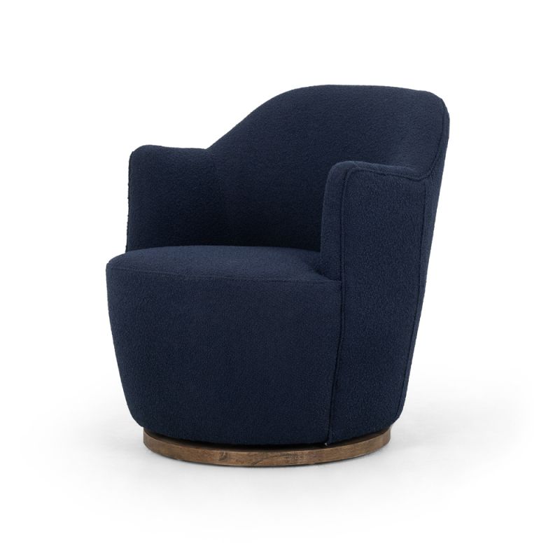 Four Hands - Aurora Swivel Chair - Copenhagen Indigo - 106102-024